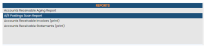 Reports section of the Accounting Menu with A/R Postings Scan Report command selected